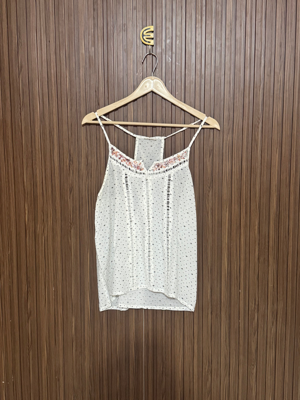 Chest 19 Length 24 Fabric Soft Cotton White Printed Top