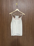 Chest 19 Length 24 Fabric Soft Cotton White Printed Top