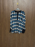 Chest 25 Length 28 Fabric Nylon Blue Checkered Top