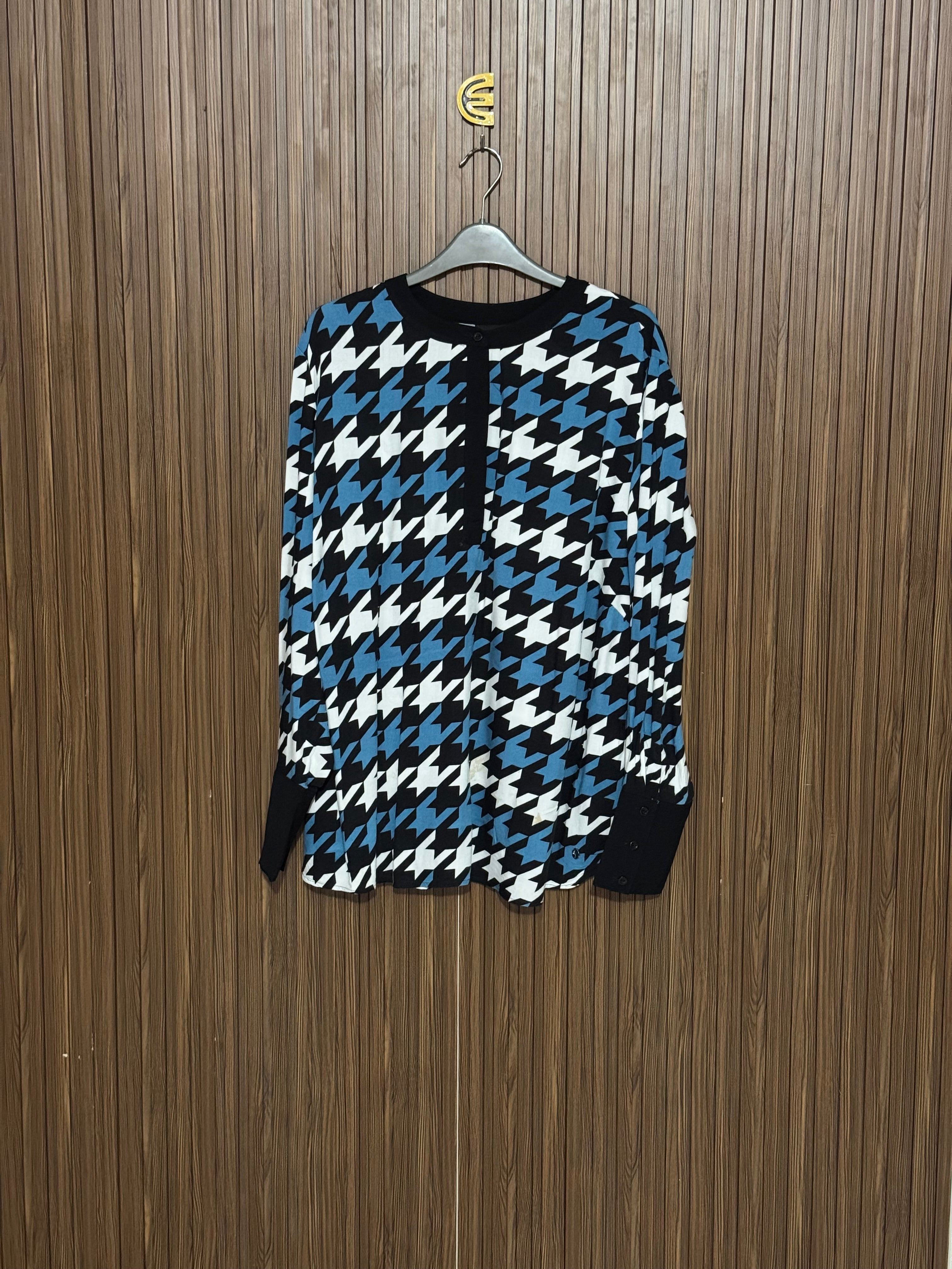 Chest 25 Length 28 Fabric Nylon Blue Checkered Top