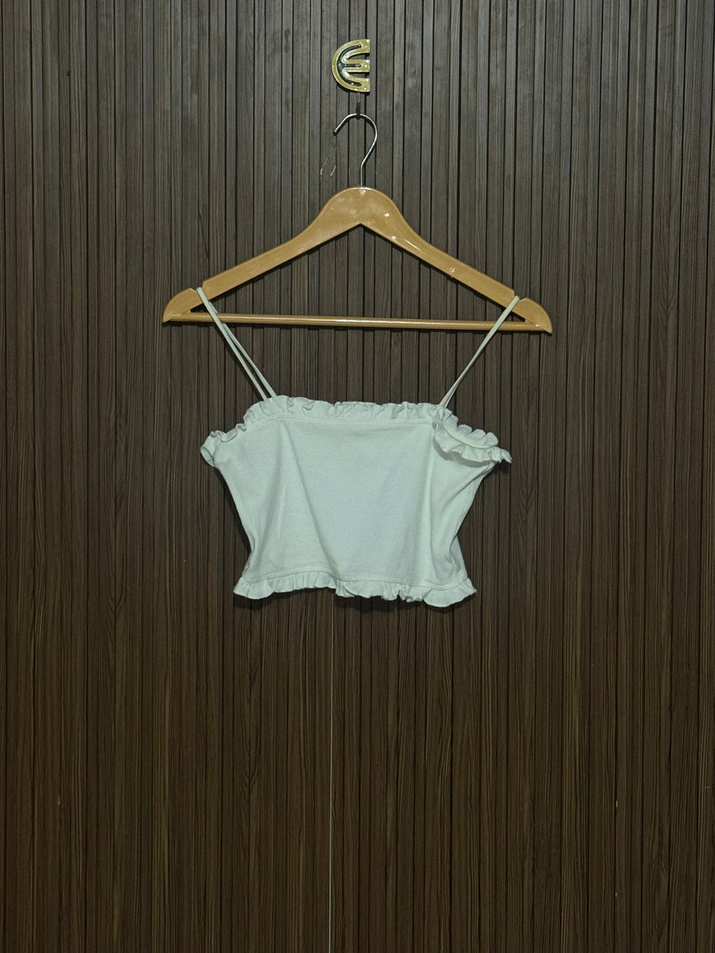 Chest 13 Length 13 White Frill Cami