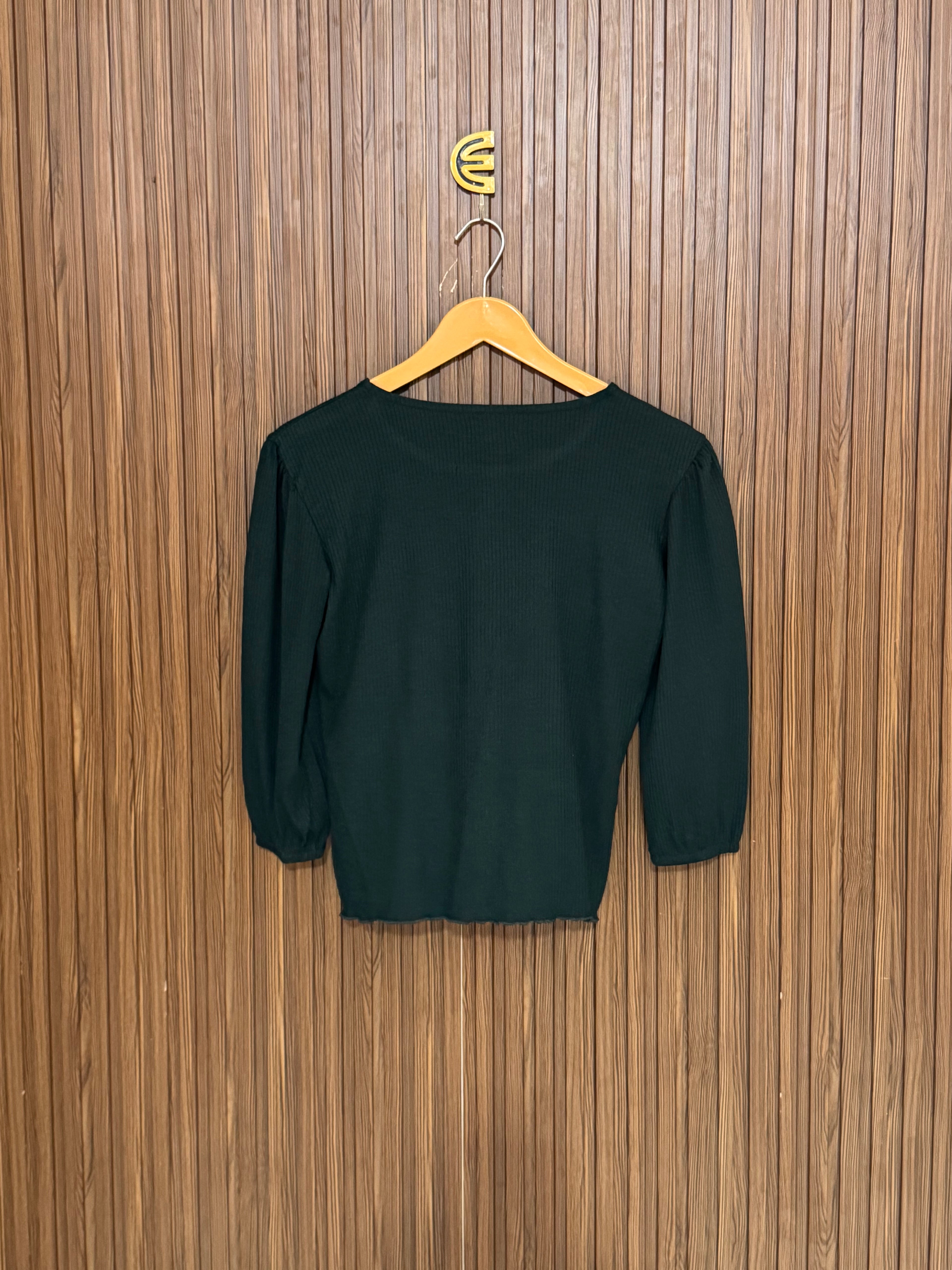 Chest 18 Length 20 Fabric Elastic Casual Button Top