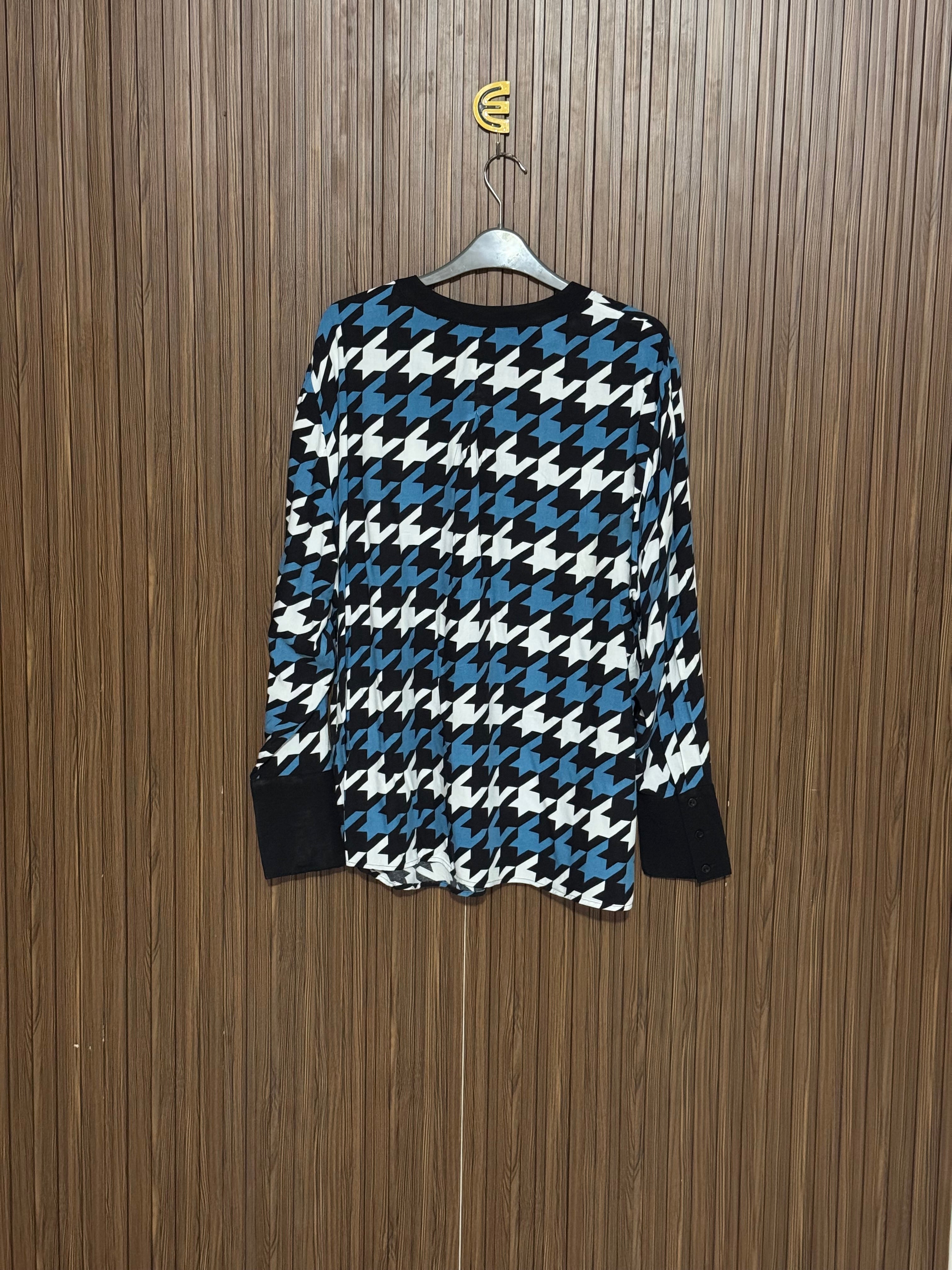Chest 25 Length 28 Fabric Nylon Blue Checkered Top