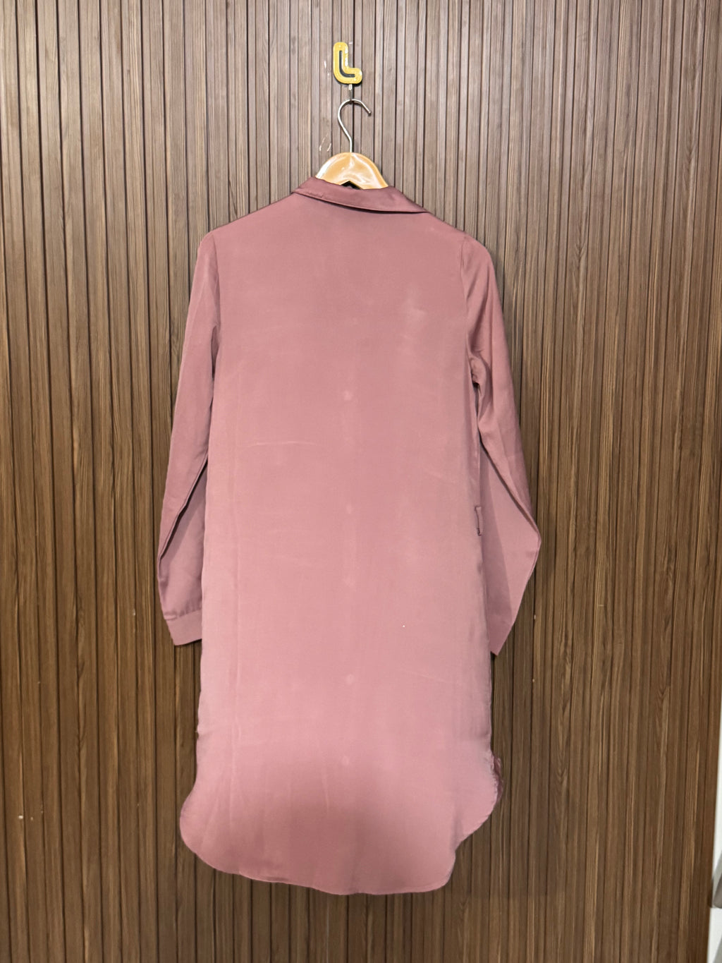 Chest 17 Length 35 Fabric Silk Basic Long Top