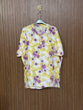 Chest 23 Length 30 Fabric Silk Basic Round Shirt