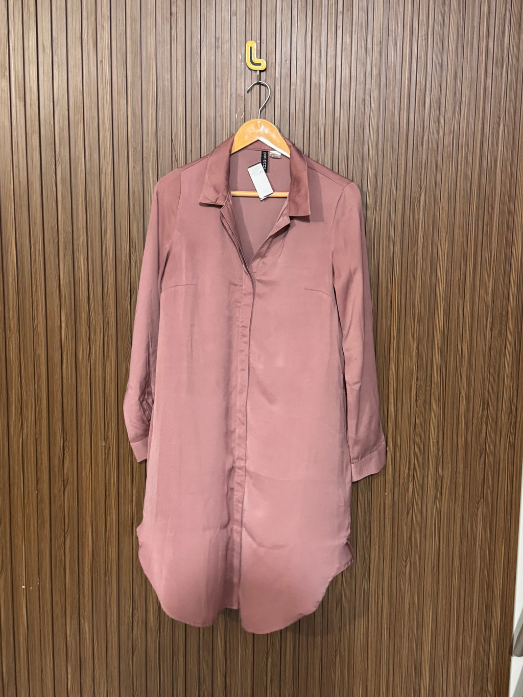 Chest 17 Length 35 Fabric Silk Basic Long Top