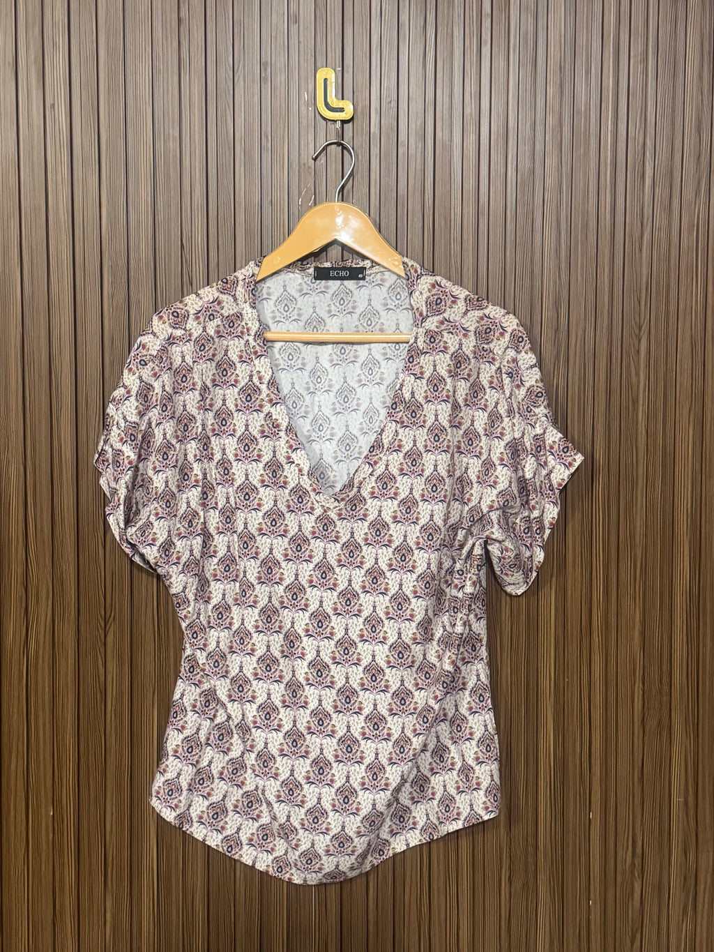 Chest 23 Length 23 Fabric Silk Slim TShirt