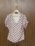 Chest 23 Length 23 Fabric Silk Slim TShirt
