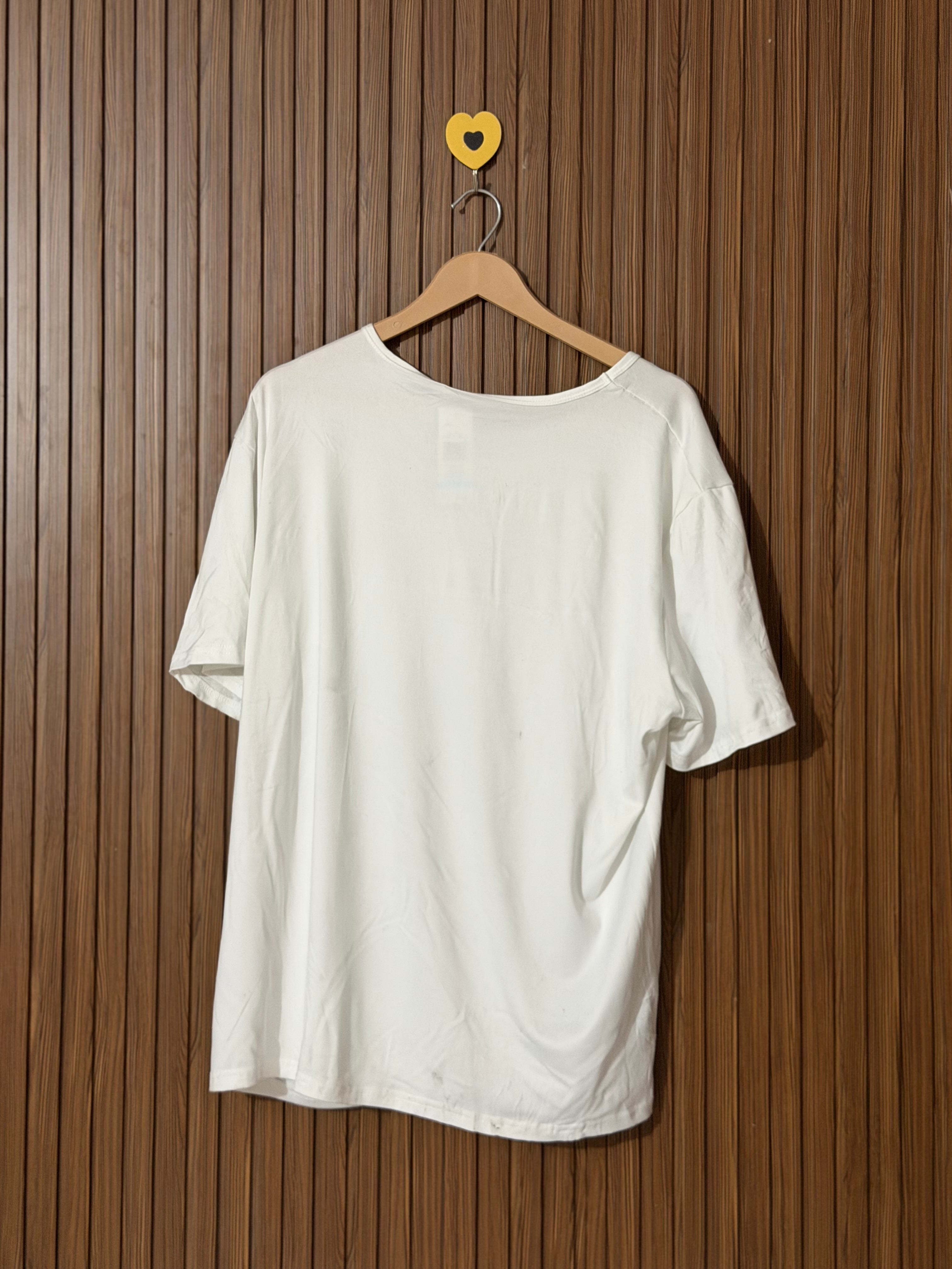 White Half Sleeves T-Shirt