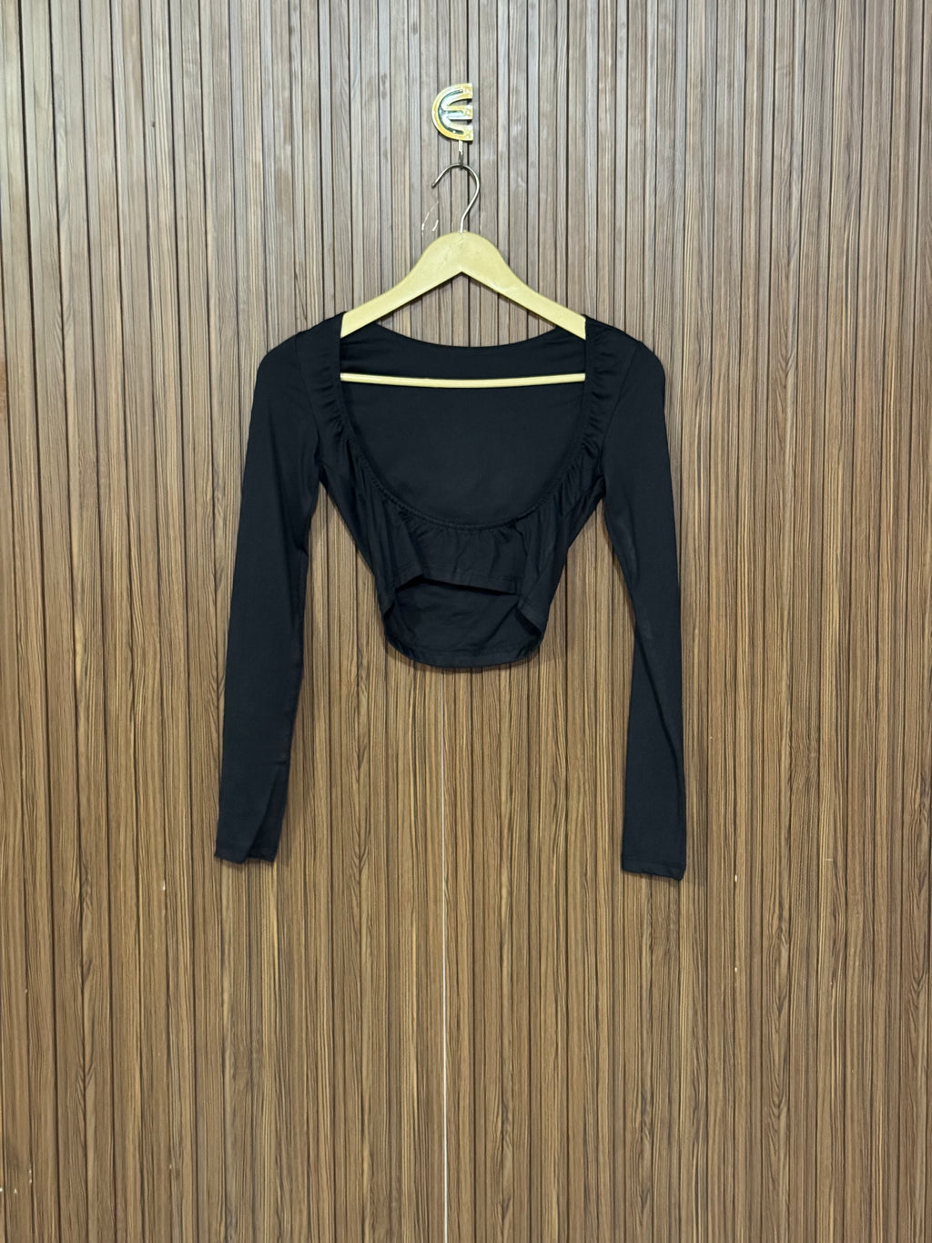 Chest 13 Length 13 Fabric Dryfit Black Ruched