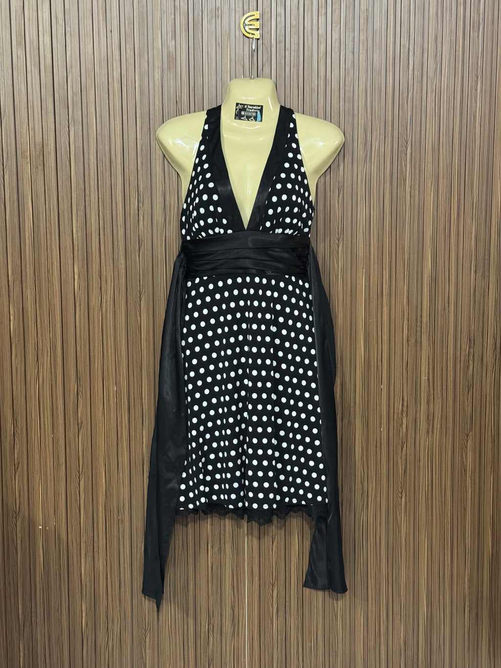 Chest 14 Length 37 Fabric Silk Polka Dress