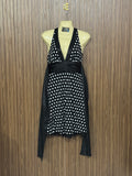 Chest 14 Length 37 Fabric Silk Polka Dress