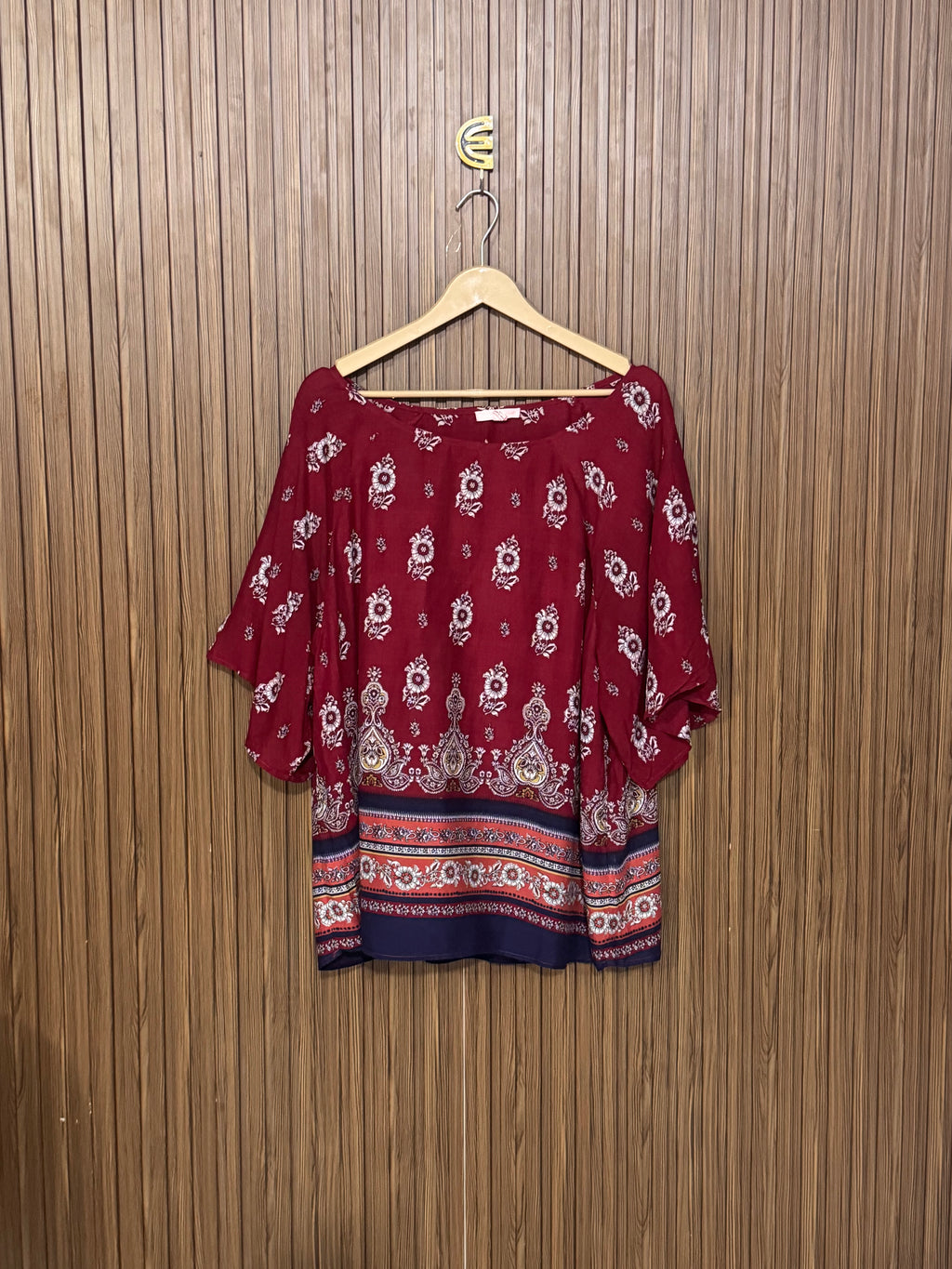 Chest 22 Length 26 Fabric Silk Ethnic Print