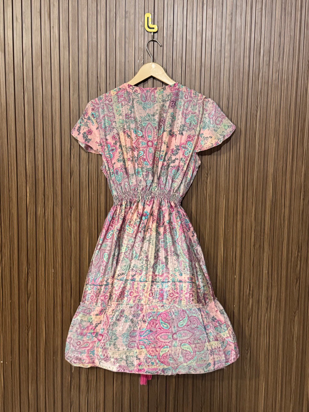 Chest 16 Length 34 Fabric Silk Plain Long Top