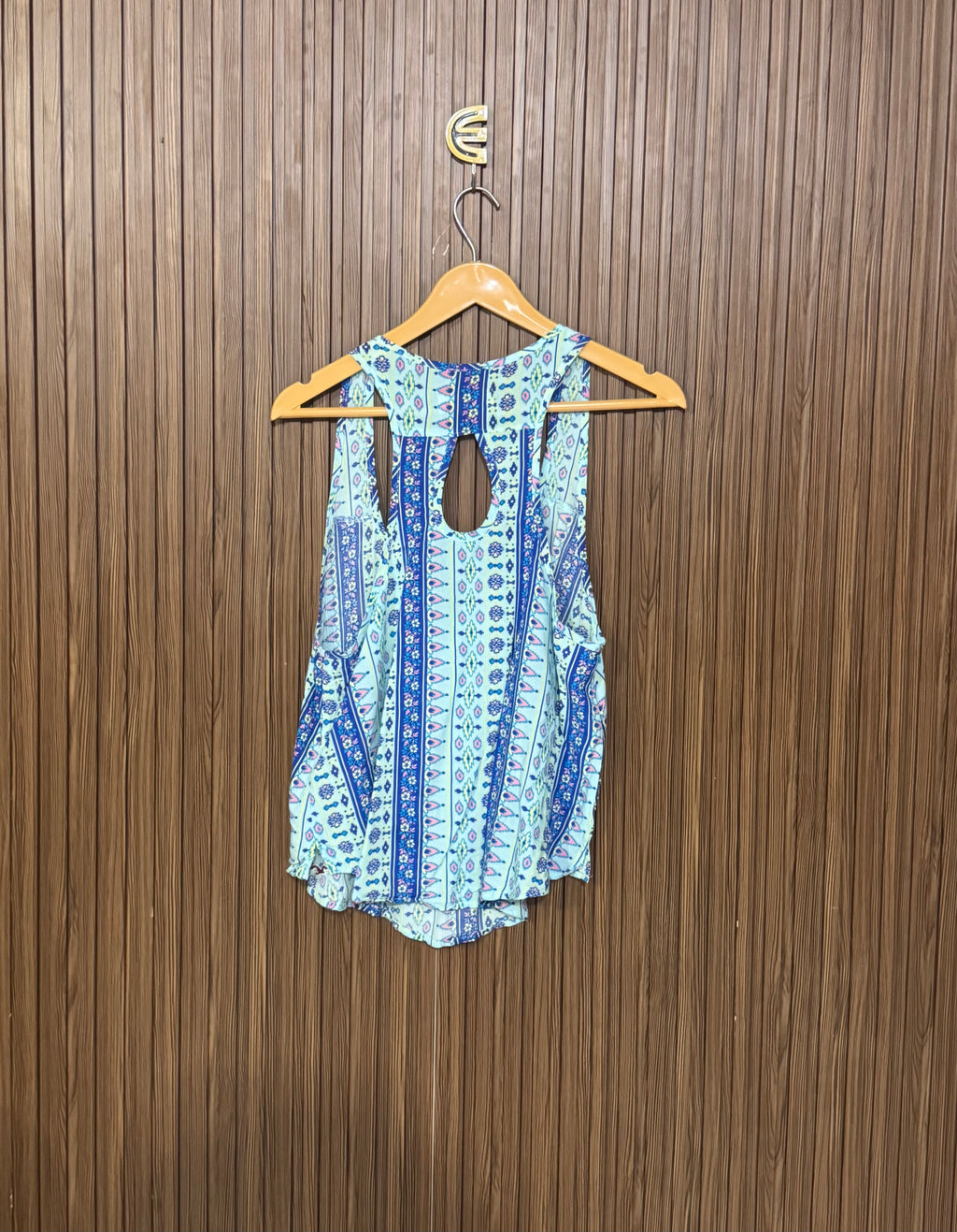 Chest 18 Length 23 Fabric Silk Printed Sleeveless