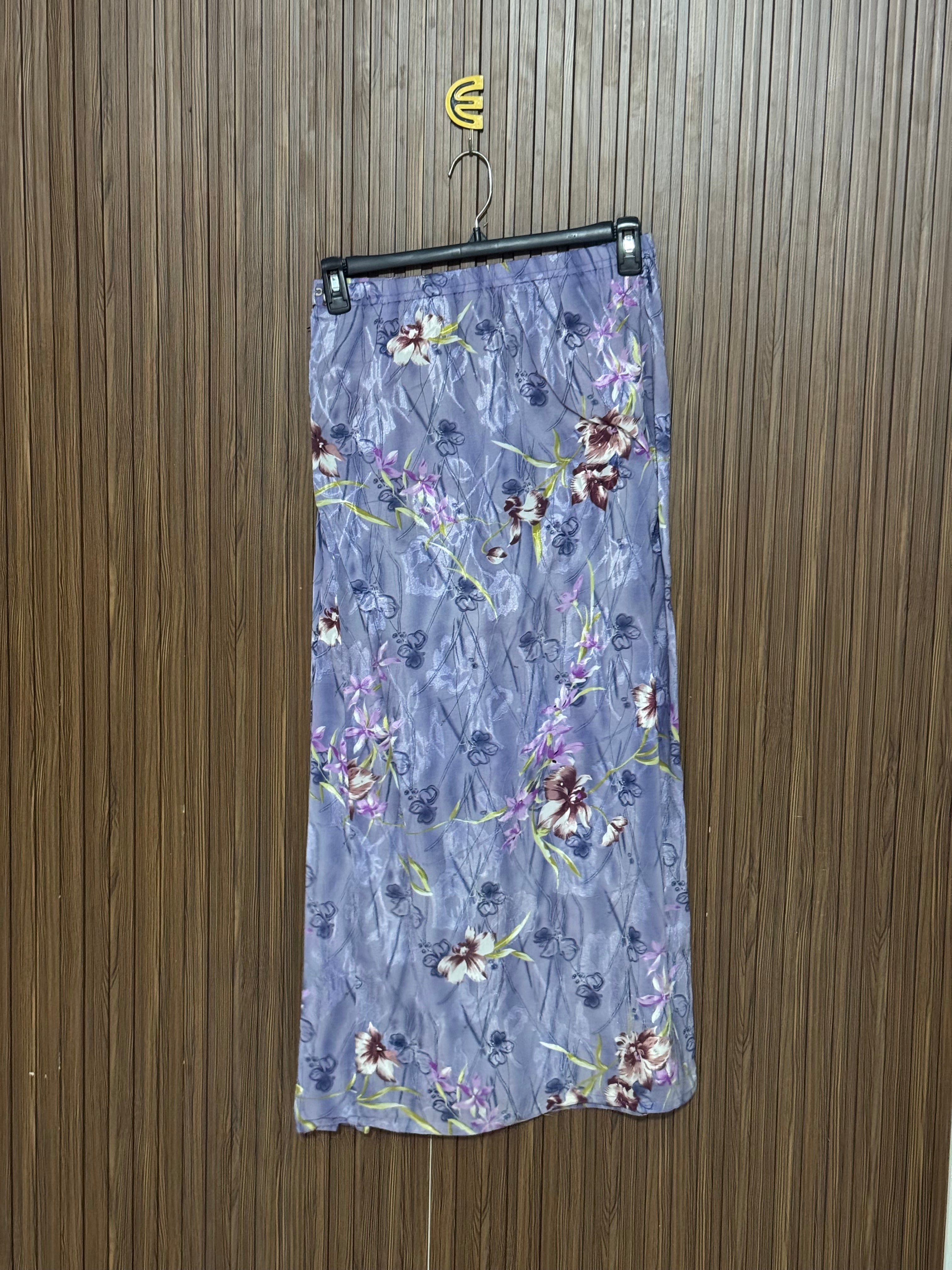 Purple Floral Skirt