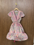 Chest 16 Length 34 Fabric Silk Plain Long Top