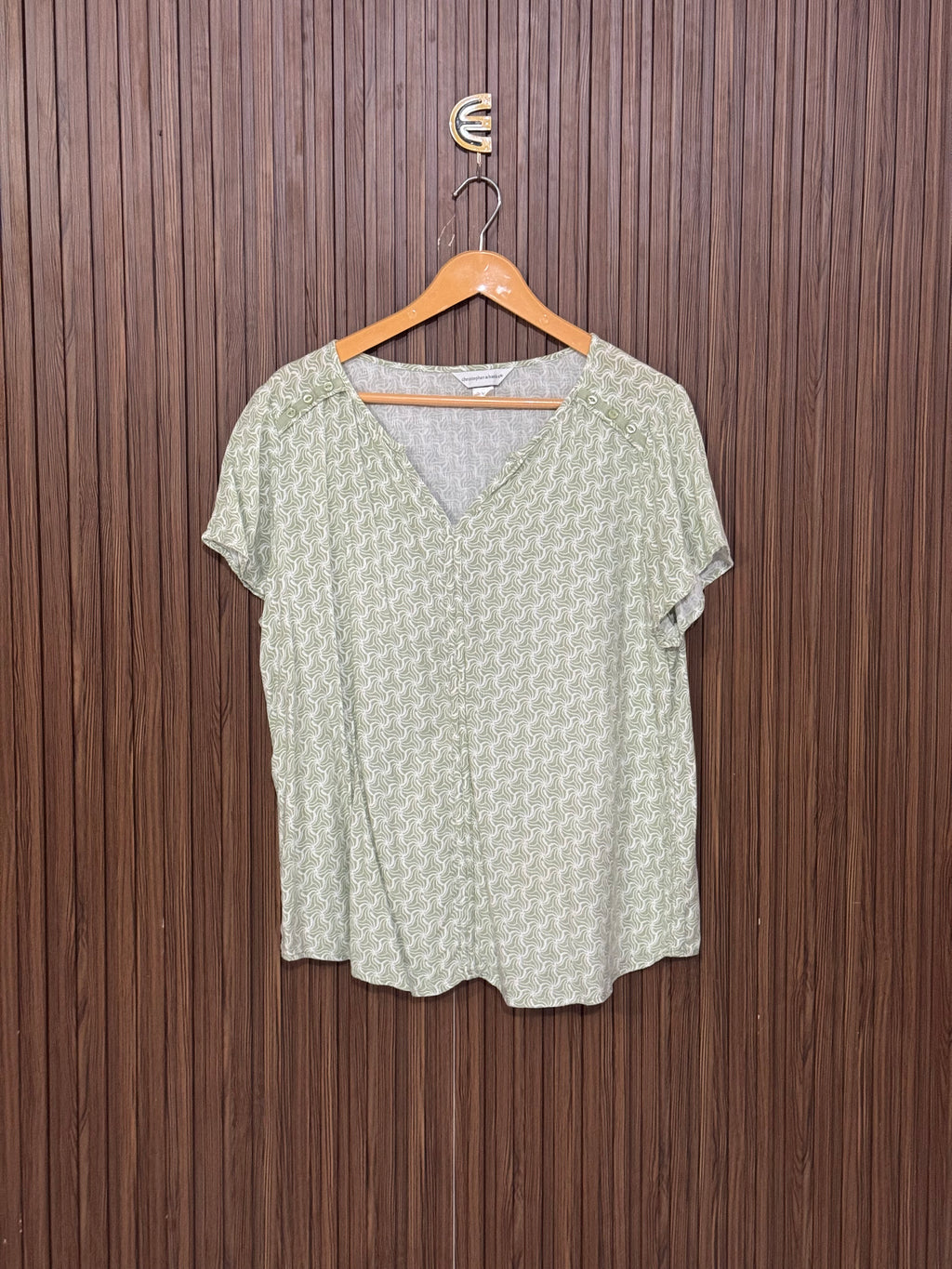 Chest 21 Length 24 Fabric linen Basic Half Sleeve 2