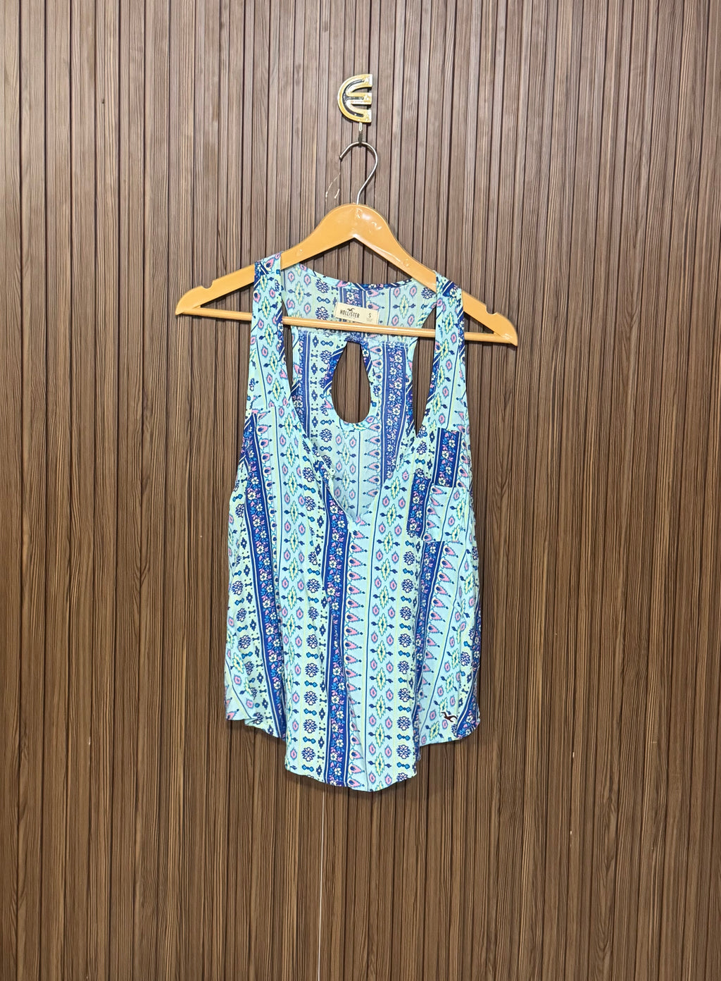 Chest 18 Length 23 Fabric Silk Printed Sleeveless