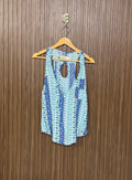 Chest 18 Length 23 Fabric Silk Printed Sleeveless