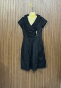 Chest 16 Length 37 Fabric Silk Button Dress