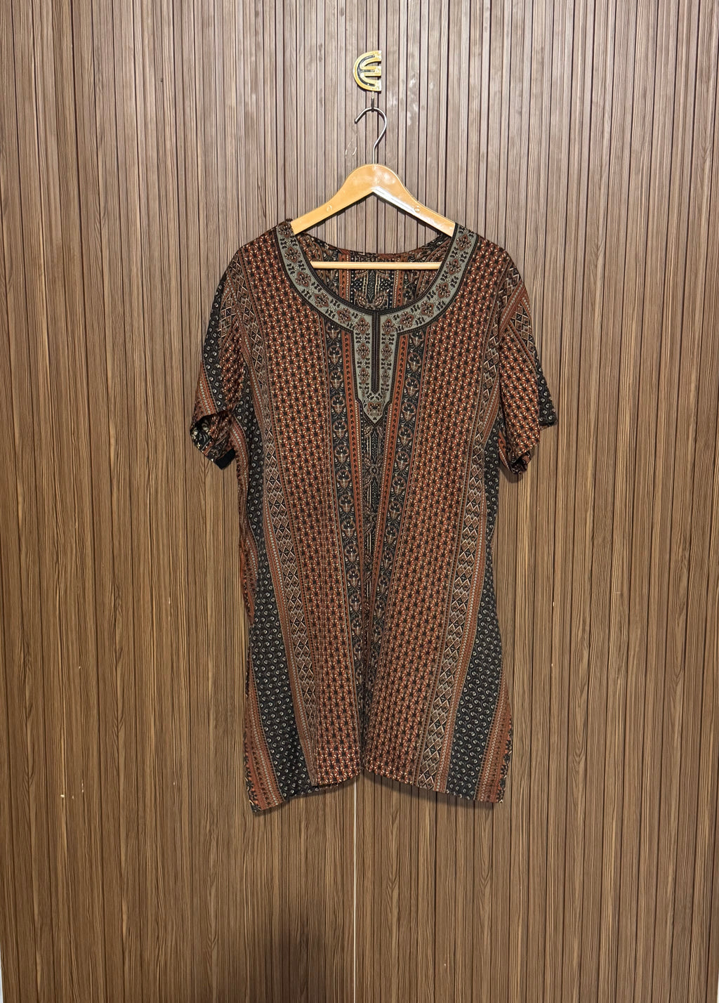 Chest 24 Length 34 fabric silk Printed Half Sleeve