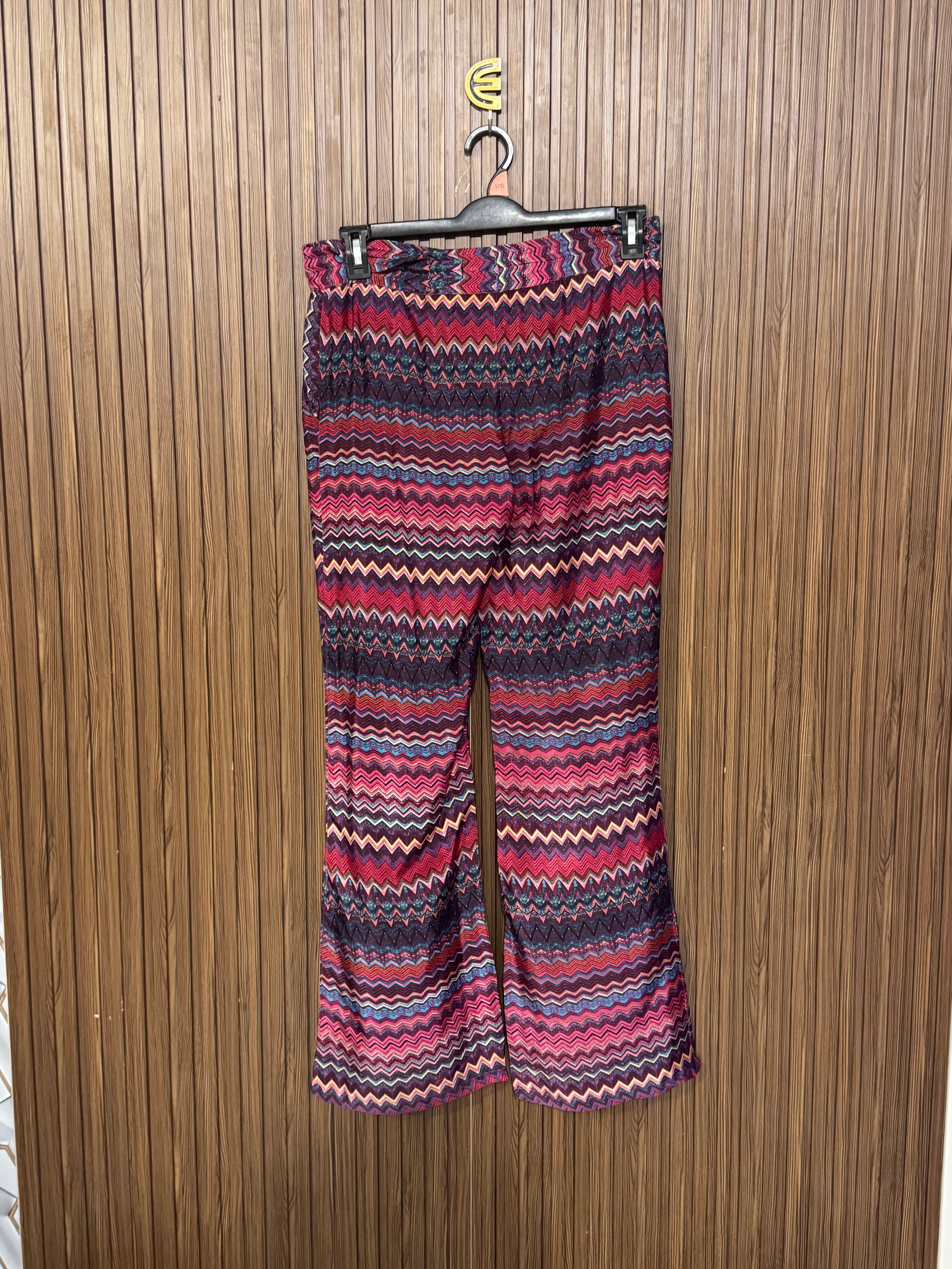 Waist 34 Length 41 Fabric Silk Multi Chevron