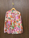 Chest 22 Length 25 Fabric Silk Denim Shirt Full Sleeves