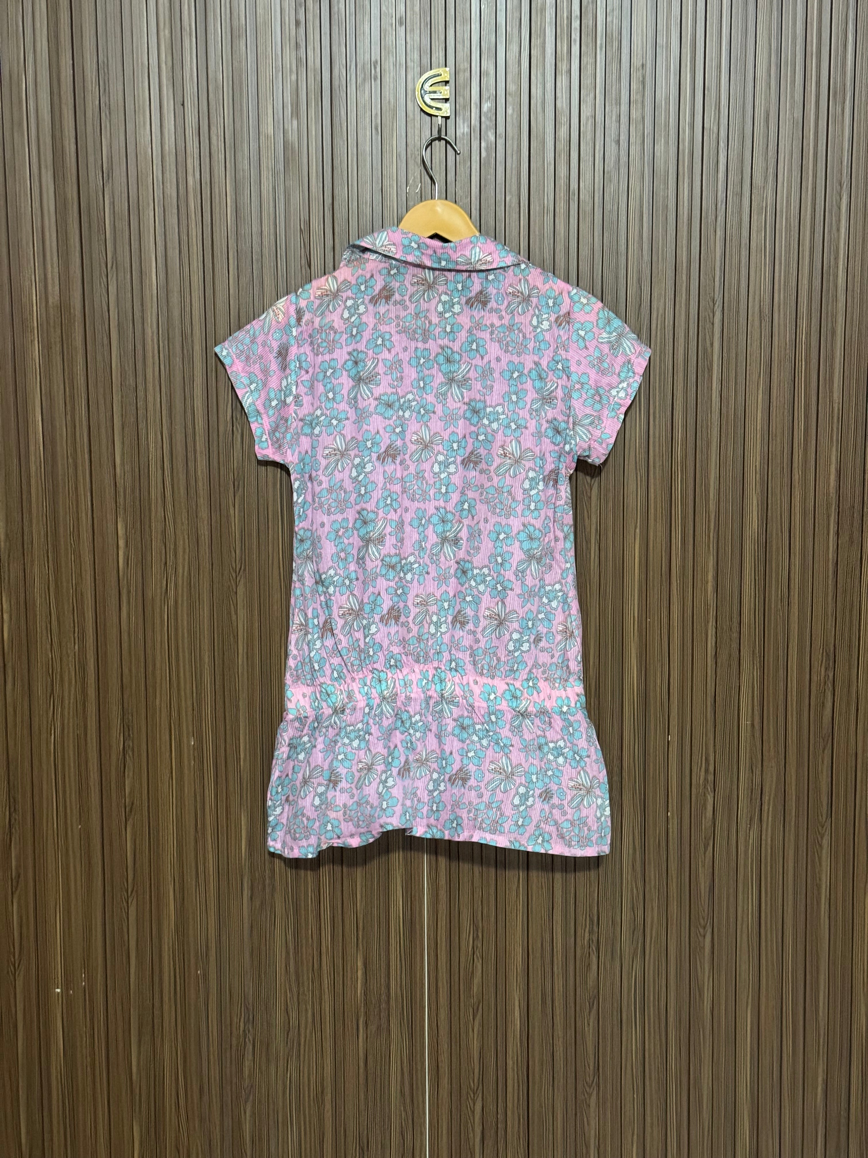 Chest 18Length 27 fabric shifon Slim Half Sleeve