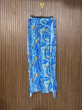 Waist 32 to 36 Length 41 Fabric Net Blue Marble