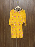 Floral Print Yellow Long Top