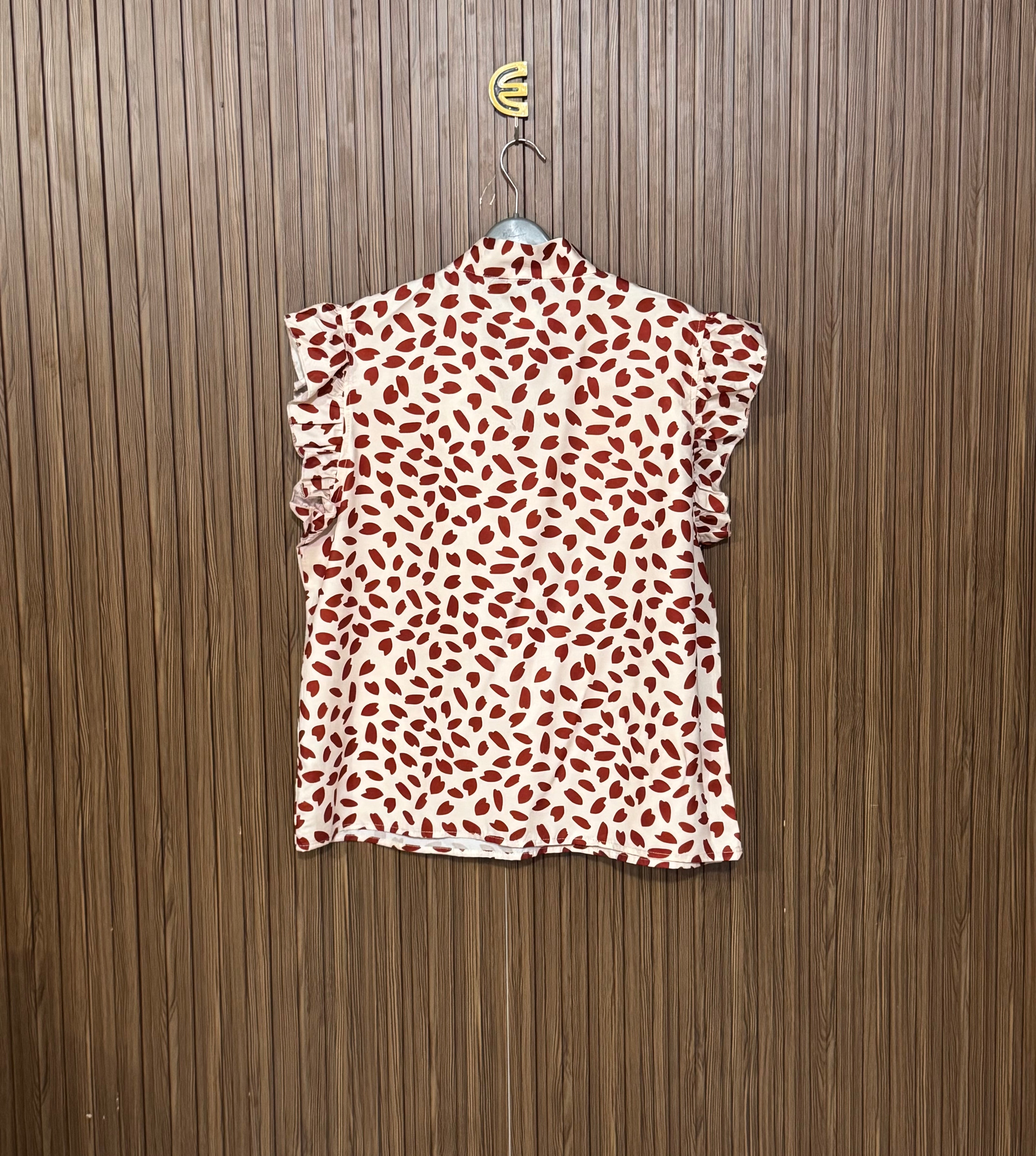 Chest 22 Length 25 Fabric Silk Relaxed Half Shirt