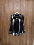 Chest 19 Length 26 Fabric Linen Abstract Print Top