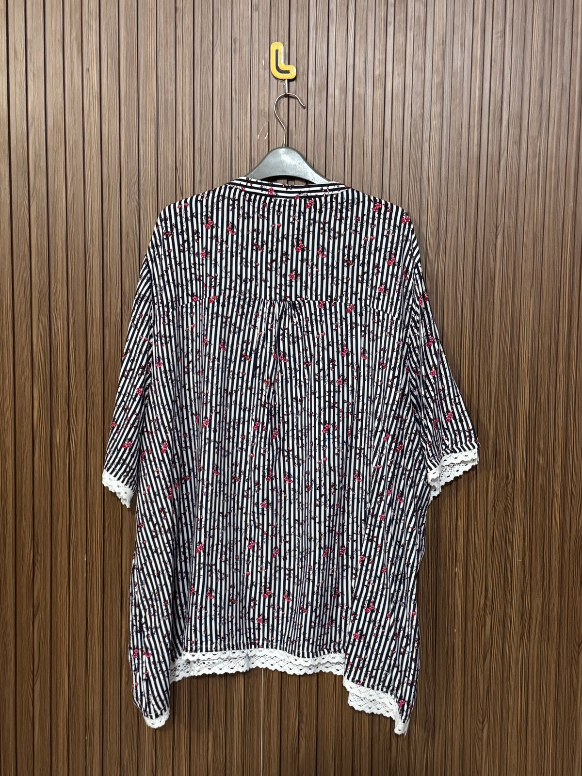 Chest 29 Length 30 Fabric Silk Loose Half Sleeves
