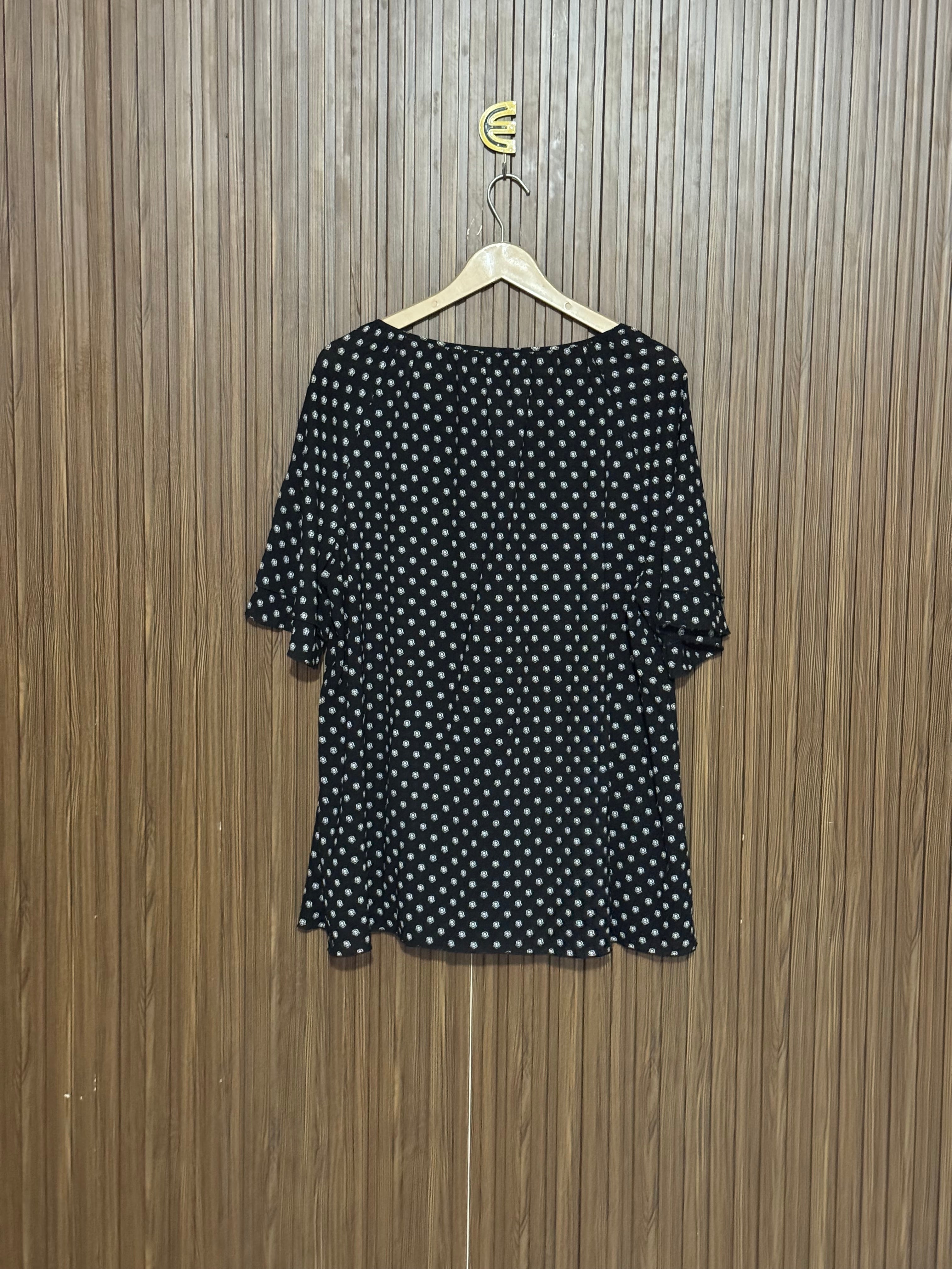 Chest 26 Length 27 fabric shifon Plain Half Sleeve