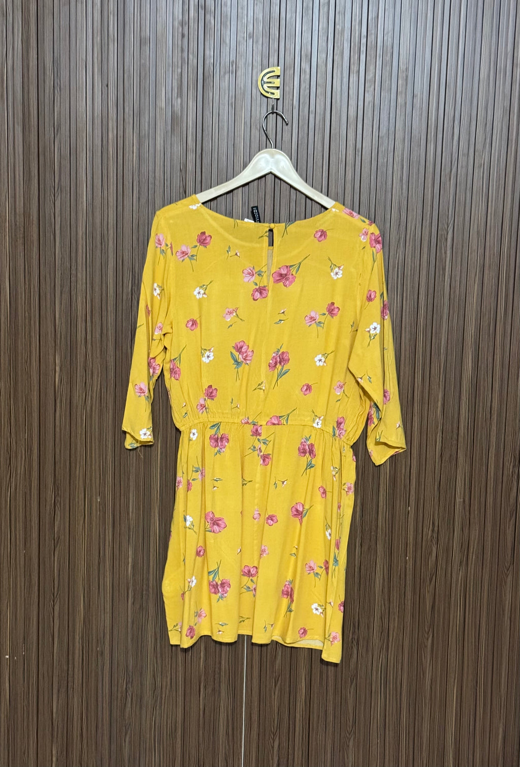 Floral Print Yellow Long Top