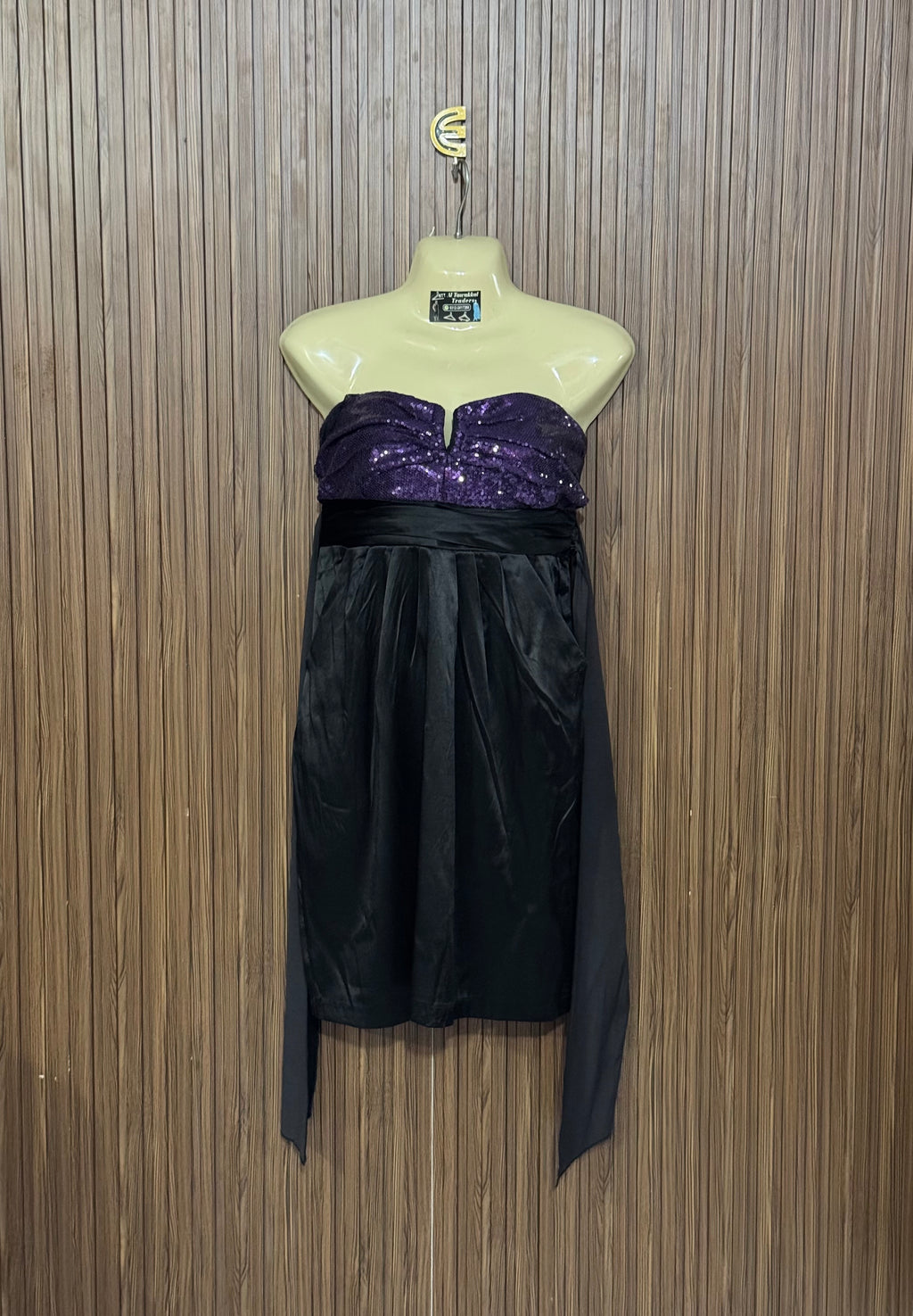 Chest 16 Length 29 Fabric Silk Sequin Dress