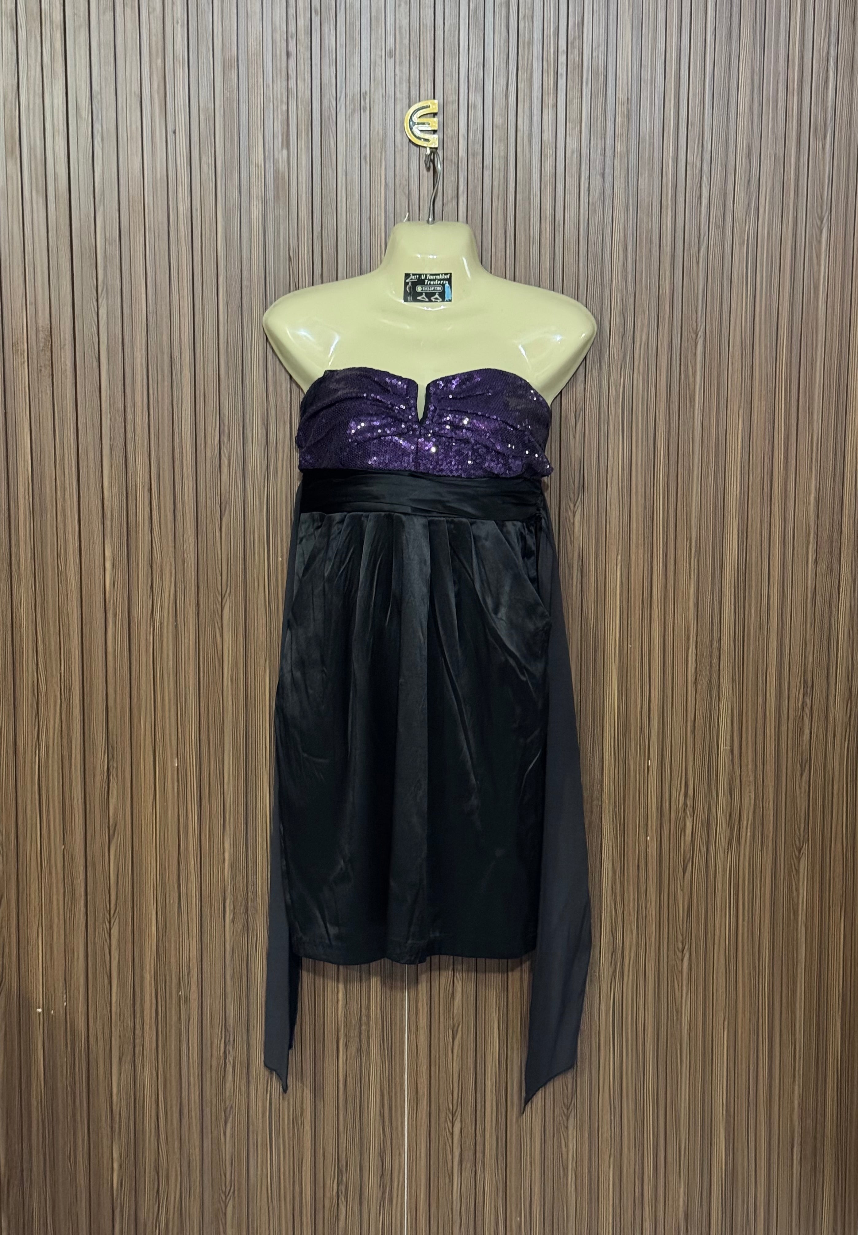 Chest 16 Length 29 Fabric Silk Sequin Dress