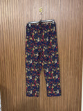 Waist 30 to 36 Length 40 Fabric Silk Blue Floral