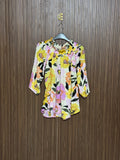 Chest 19 Length 26 Fabric Shifon Yellow Floral Print Top
