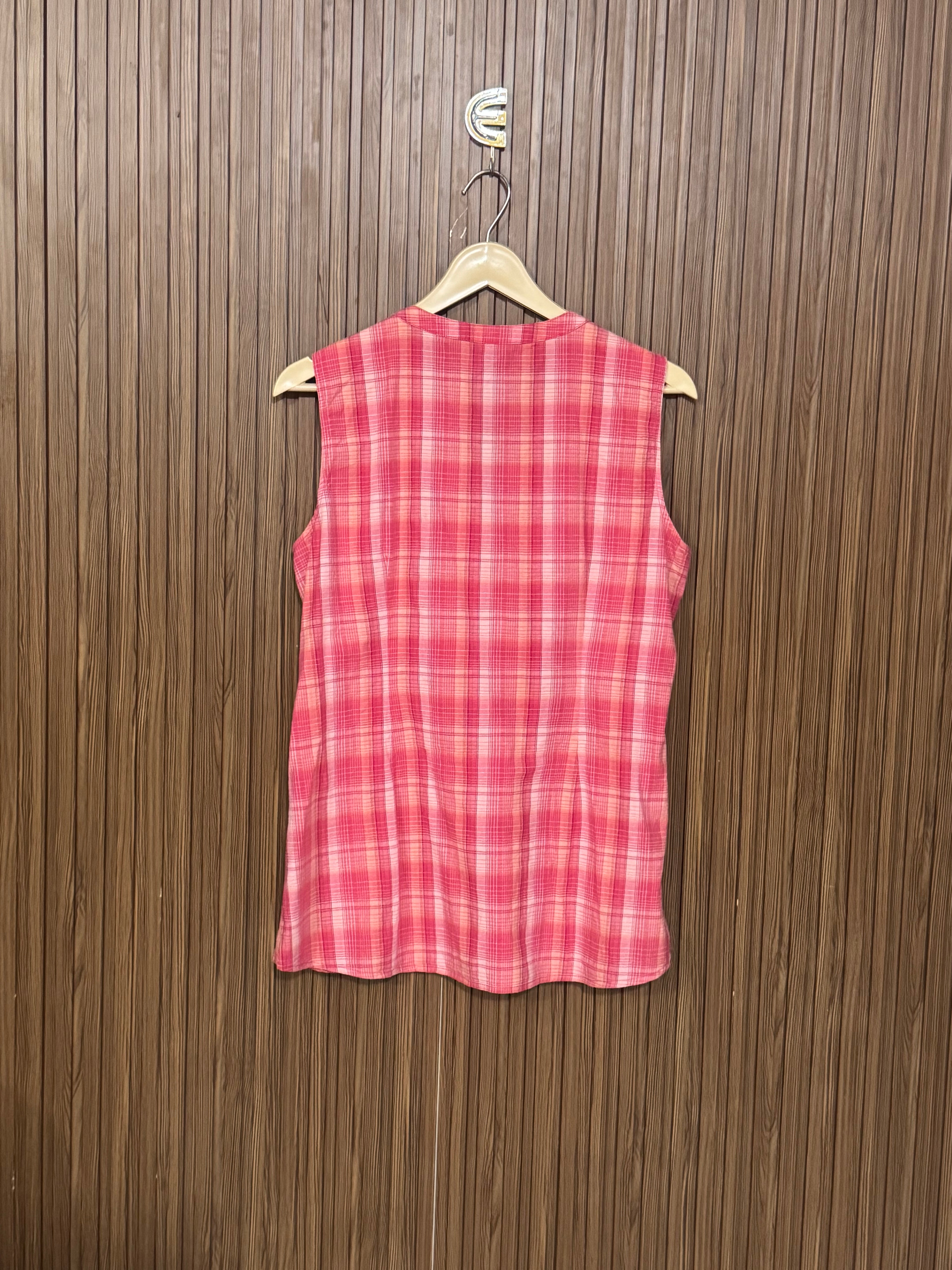 Chest 19 Length 26 Fabric Linen Rib Sleeveless