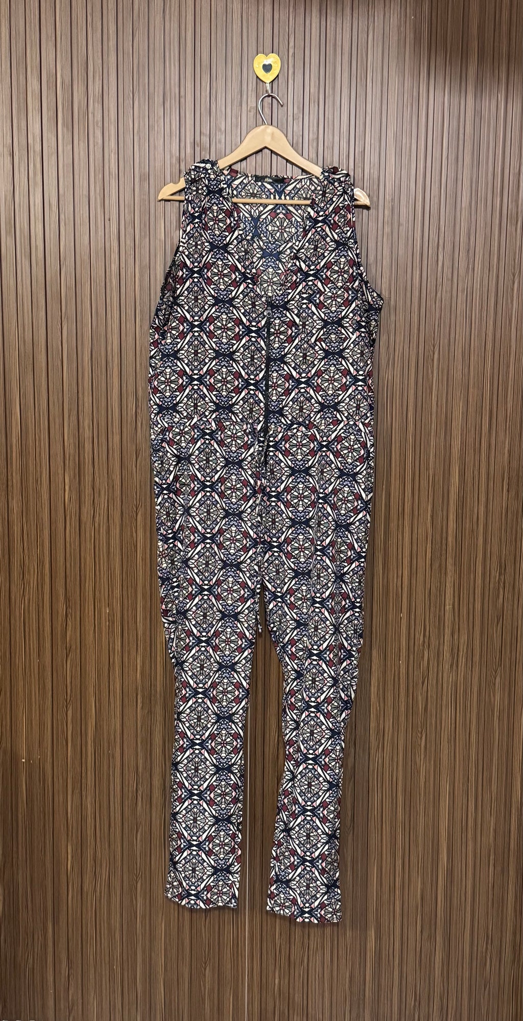 Printed Sleeveless Casual Jumpsuit