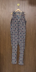 Printed Sleeveless Casual Jumpsuit