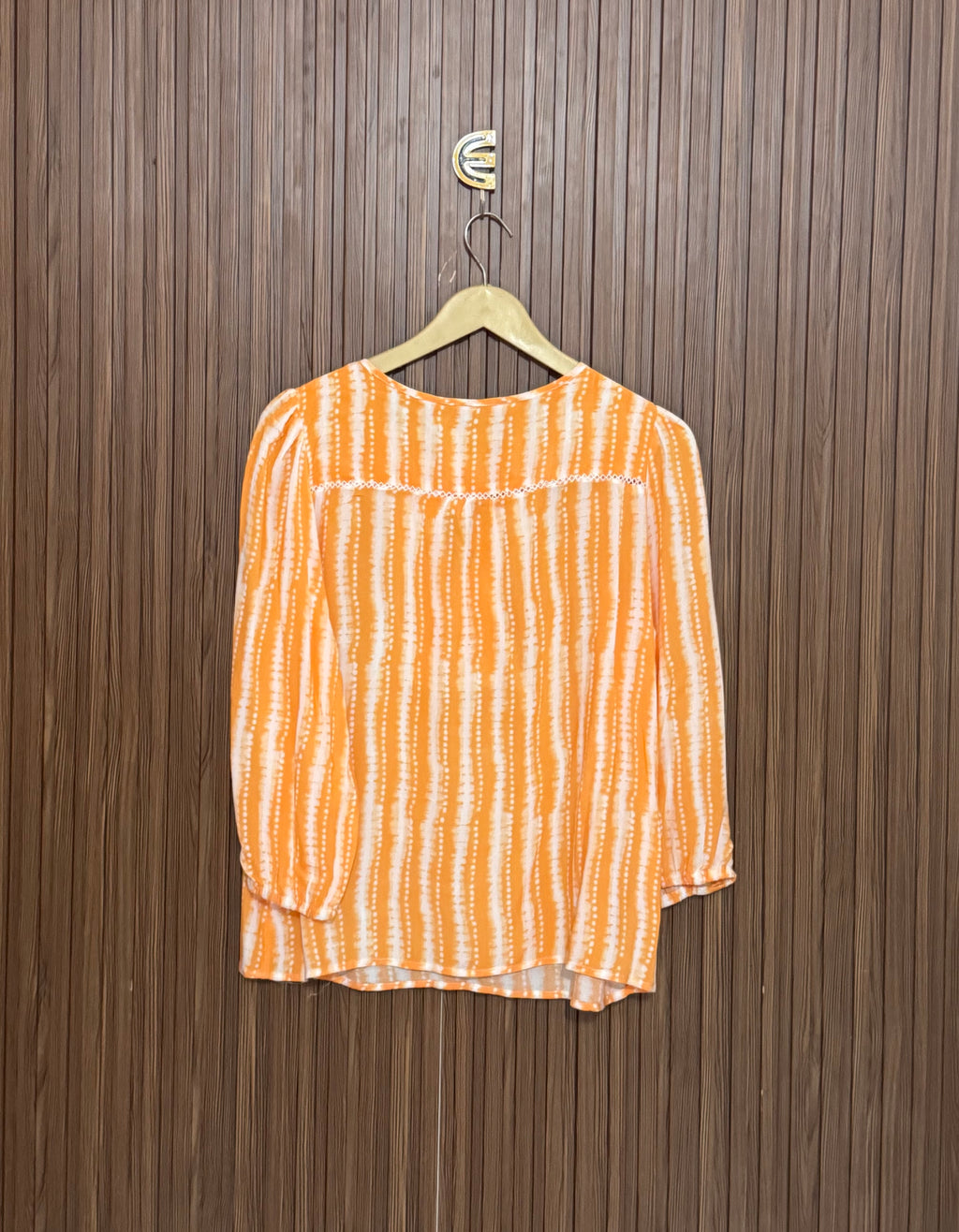 Chest 20 Length 22 Fabric Silk Casual Print Top