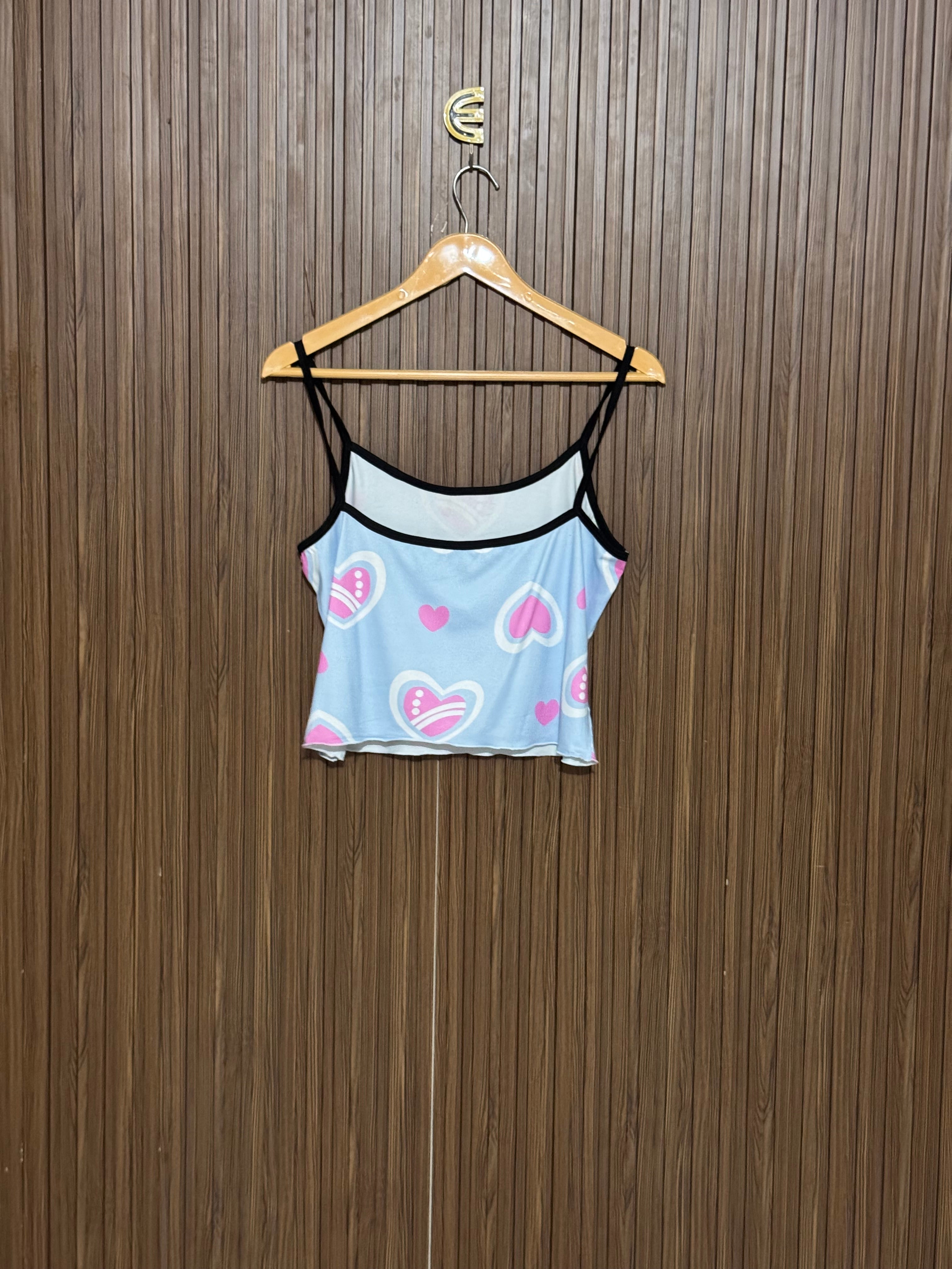 Chest 18 Length 18 Light Blue Heart