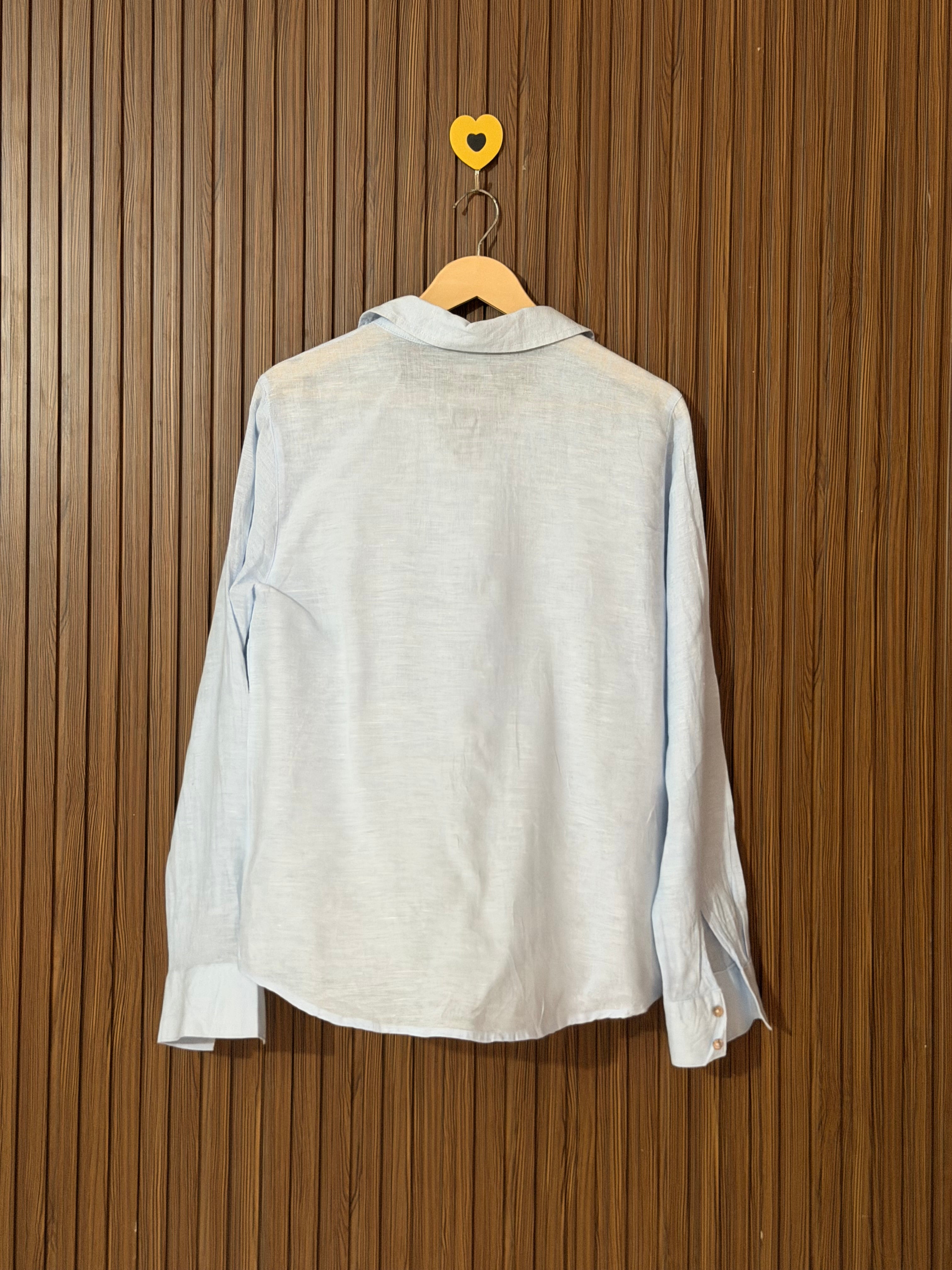 Chest 20 Length 25 Elegant Cotton Shirt