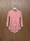 Chest 18 Length 22 Fabric Shifon Net Floral Lace Top