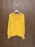 Chest 21 Length 24 Fabric Linen Casual Round Neck
