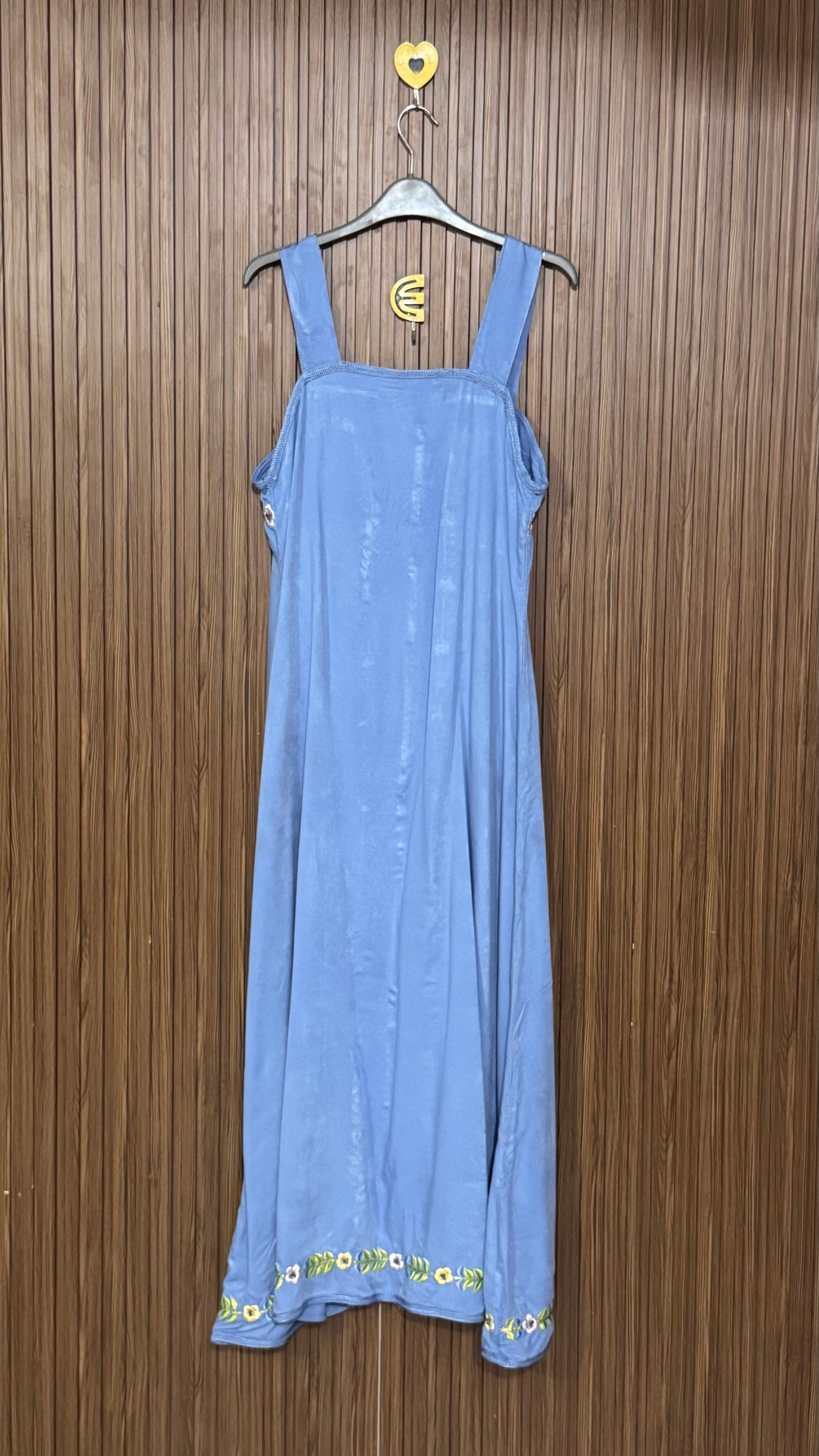 Blue Casual Long Top
