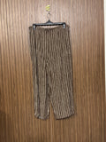 Waist 36 to 40 Length 37 Fabric Silk Brown Striped